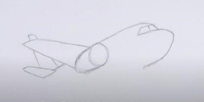 Πώς να σχεδιάσετε ένα αεροπλάνο: απεικονίστε τη μύτη, την ουρά και το φτερό