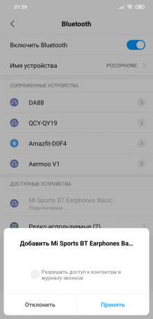 Mi Αθλητισμός Bluetooth Νέων Edition: Προσθήκη συσκευής