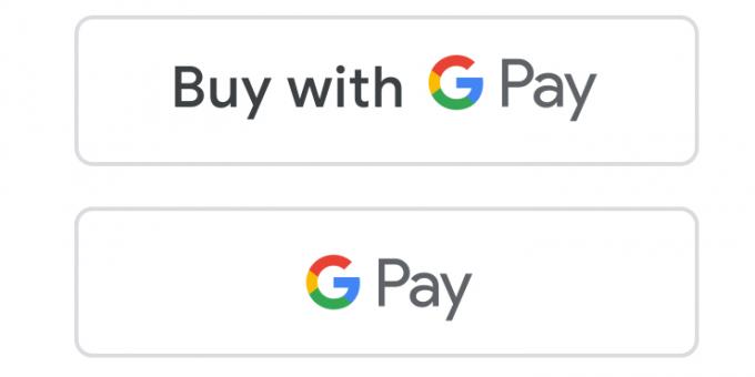 Κουμπιά με το Google Pay logo
