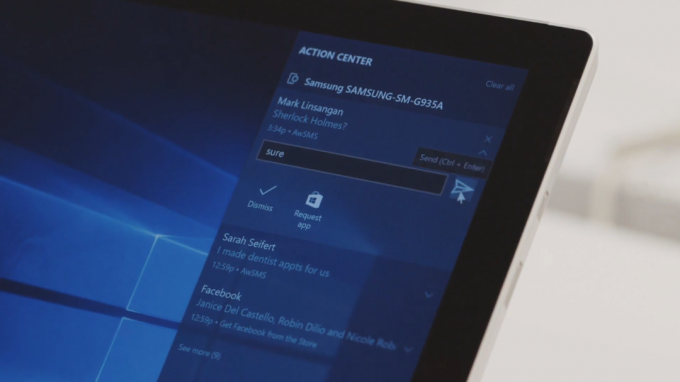 Συγχρονισμός ειδοποιήσεων του τηλεφώνου σας με υπολογιστή με Windows 10 Επέτειος Update σας