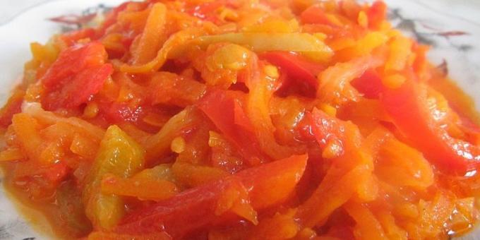Συνταγές lecho: Lecho με καρότα και κρεμμύδια