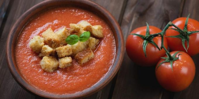 Ντομάτα, αγγούρι και πιπεριά Gazpacho