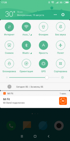 Xiaomi redmi 6: Γρήγορες ρυθμίσεις του πίνακα