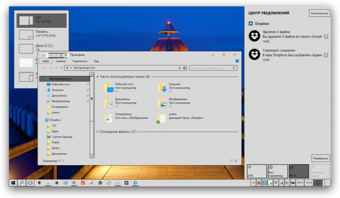 διακόσμηση των Windows 10: γκρι θέμα