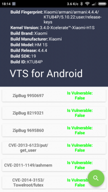 VTS για το Android θα δοκιμάσει το gadget σας για τρωτά σημεία