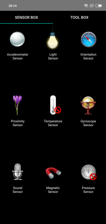 Επισκόπηση Xiaomi redmi Σημείωση 6 Pro: Αισθητήρες