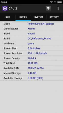 Xiaomi redmi Σημείωση 5α: οι τεχνικές προδιαγραφές
