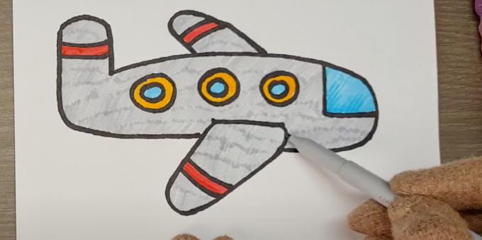 Πώς να σχεδιάσετε ένα αεροπλάνο: βάψτε πάνω από το γυαλί και το σώμα