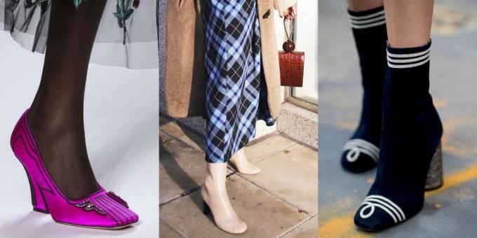 γυναικεία υποδήματα: παπούτσια με τετράγωνα δάχτυλα των ποδιών