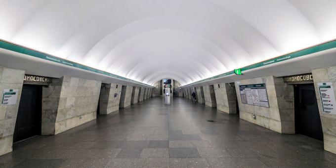 Αξιοθέατα στην Αγία Πετρούπολη: ο σταθμός του μετρό «Λομονόσοφ»