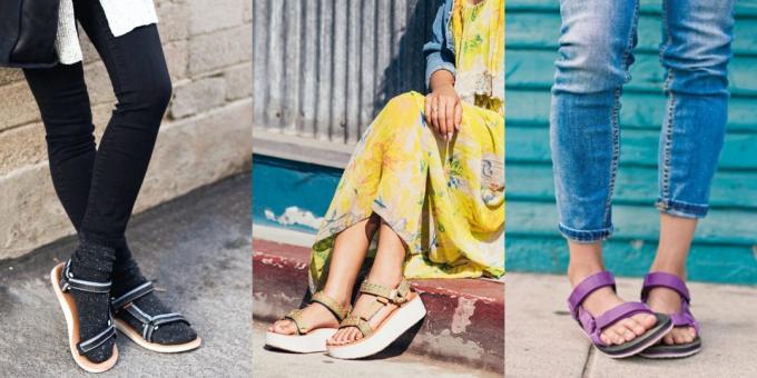 Γυναικεία παπούτσια: Σανδάλια Teva στυλ