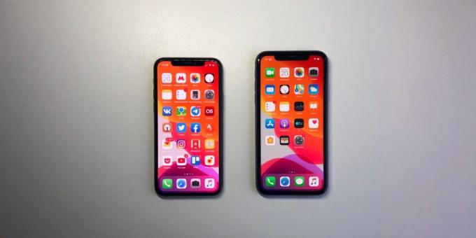Αριστερά 11 iPhone Pro, δεξιά - iPhone 11