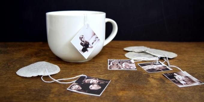 Δώρα στις 8 Μαρτίου με τα χέρια του: Τσάι σε σακουλάκια με εικόνες