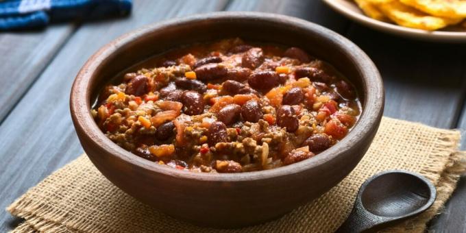 Τσίλι con carne με γαλοπούλα