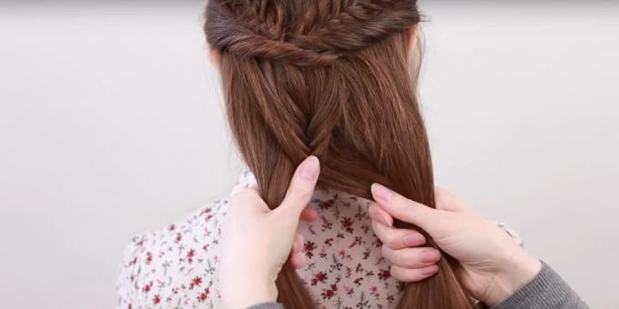 Χτενίσματα για μακριά μαλλιά: προσθέστε το υπόλοιπο της τρίχας σε μια πλεξούδα