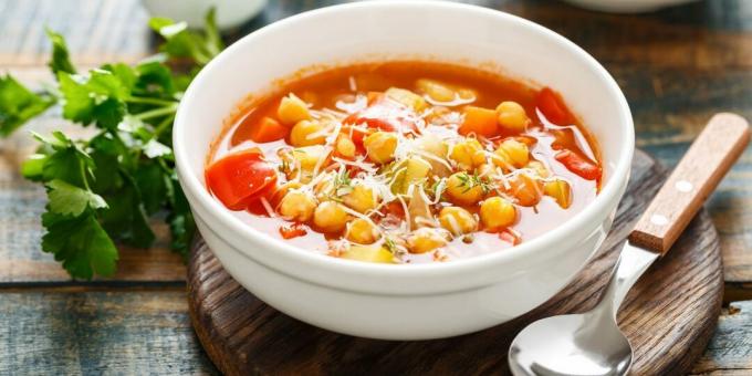 Minestrone με ρεβίθια