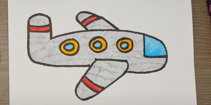 Πώς να σχεδιάσετε ένα αεροπλάνο: σχεδιάζοντας ένα αεροπλάνο με μαρκαδόρους