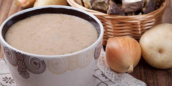 Συνταγή: Κρέμα σούπα με μανιτάρια και πατάτες