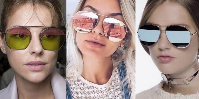Γυαλιά ηλίου των γυναικών με δύο φακούς 