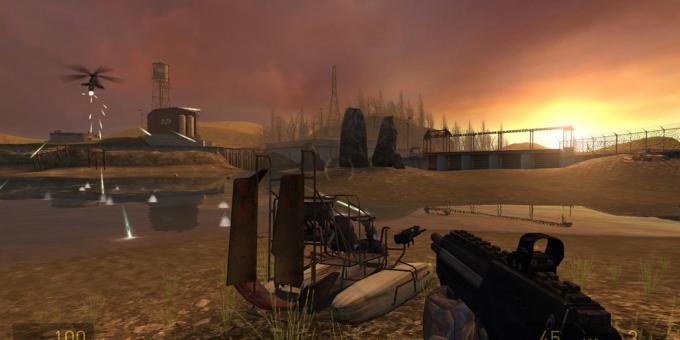 Shooter με την πλοκή: Half-Life 2 (ψήσιμο στο ηλιοβασίλεμα)