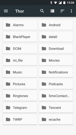 Android Μαντολάτο: Built-in διαχειριστή αρχείων