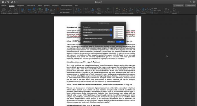 Πώς να αριθμήσετε τις σελίδες στο "Word": προσαρμόστε τη θέση και την ευθυγράμμιση των αριθμών