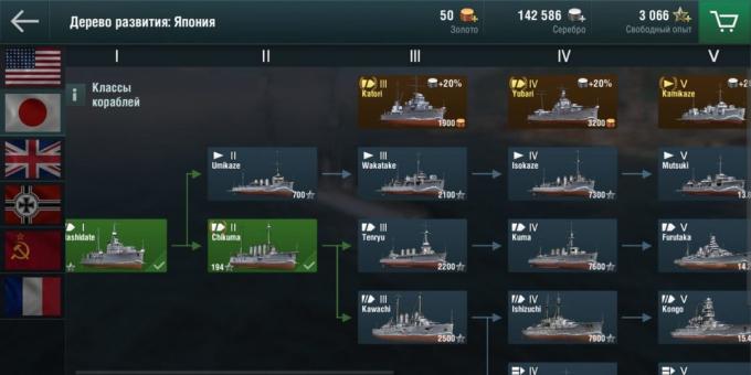 World of Πολεμικά πλοία Blitz