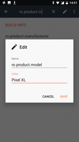 Pixel XL BuildProp συντάκτη Pixel