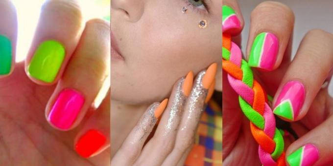 Fashion Nails 2018: νέον χρώματα