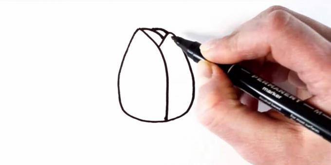 Πώς να σχεδιάσετε μια τουλίπα: προσθέστε πίσω πέταλα