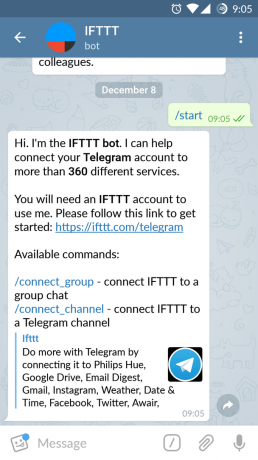 Ενημέρωση Τηλεγράφημα: ενσωμάτωση με IFTTT, κατοχυρώνεται chat και ένα βελτιωμένο πρόγραμμα επεξεργασίας φωτογραφιών