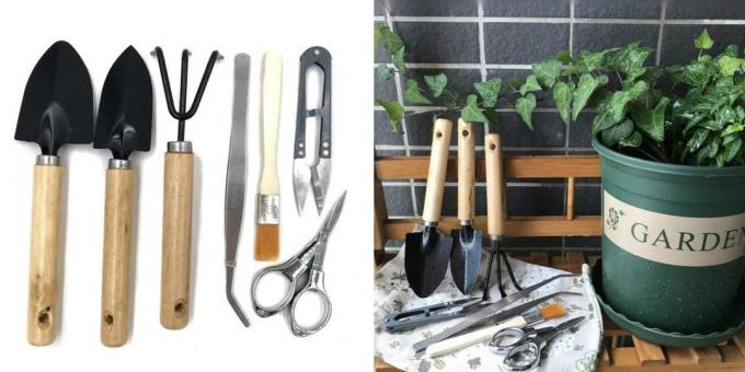 Εργαλεία για μια μίνι-κήπο