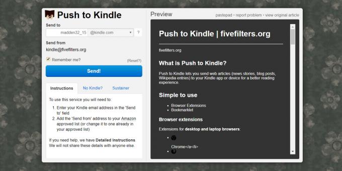 Διαβάστε για το Kindle e-book μπορεί να είναι ένα Push to Kindle