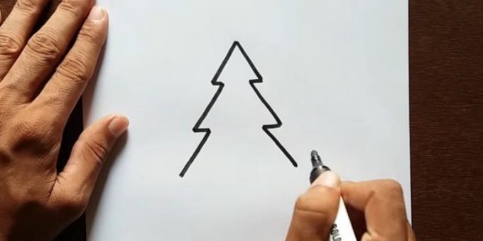 πώς να σχεδιάσετε ένα δέντρο: προσθέστε μια τρίτη βαθμίδα