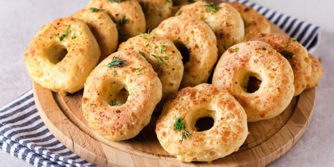 Bagels με τυρί κότατζ και τυρί