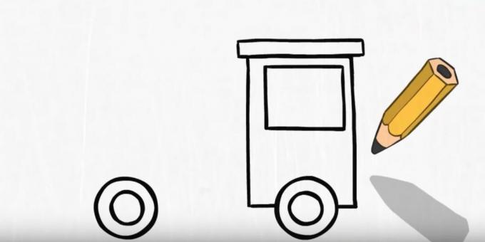 Πώς να σχεδιάσετε ένα πυροσβεστικό όχημα: προσθέστε ένα παράθυρο και μια οροφή