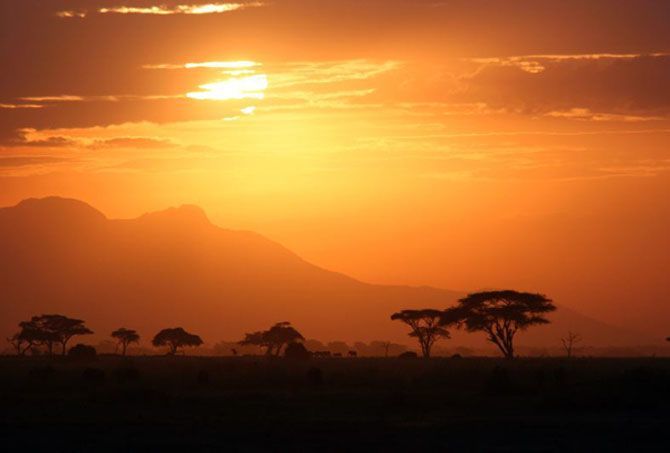 Ηλιοβασίλεμα στην Τανζανία