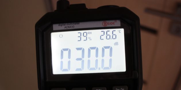 Πολύμετρο ADM 30: μέτρηση του θορύβου