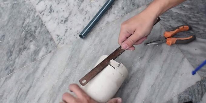 Πώς να φτιάξετε ένα σιντριβάνι DIY: προετοιμάστε τον πρώτο σωλήνα αποχέτευσης