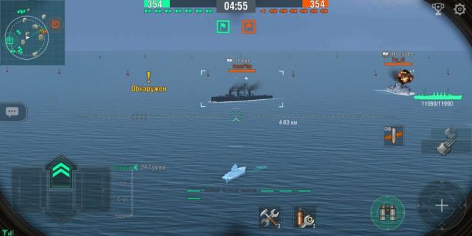 World of πολεμικά πλοία Blitz: μάχη