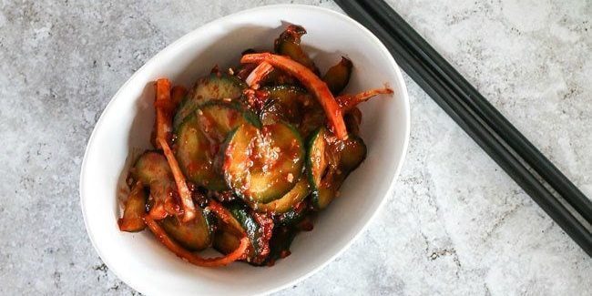 Συνταγή Κορέας αγγούρια με κρεμμύδι και το σκόρδο