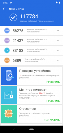 Αναθεώρηση της Nokia 6.1 Plus: AnTuTu