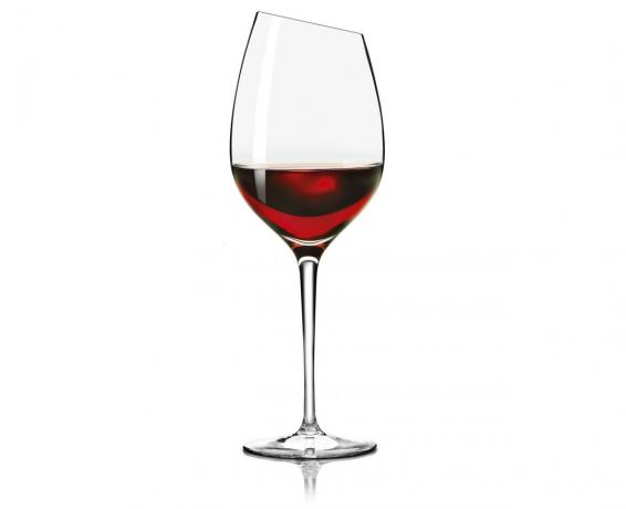 Ένα ποτήρι κόκκινο κρασί Syrah