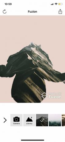 Συντάκτης Fuzion άτομο για iOS: επιλογή του φόντου
