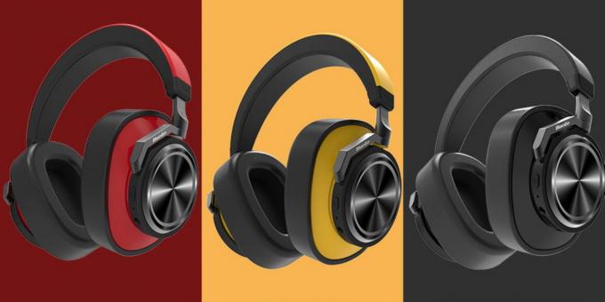 Ασύρματα ακουστικά Bluedio Turbine T6S: για την πώληση είναι οι επιλογές με κόκκινο, κίτρινο και μαύρες αποχρώσεις