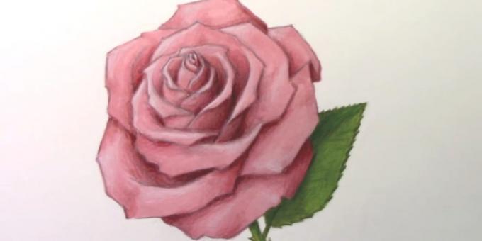 Πώς να σχεδιάσετε ένα τριαντάφυλλο που αποκαλύπτονται δείκτες και χρωματιστά μολύβια
