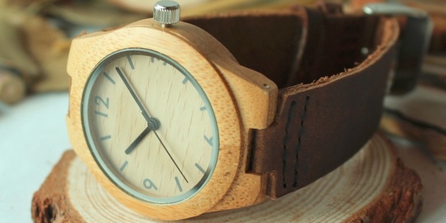 ξύλινο ρολόι