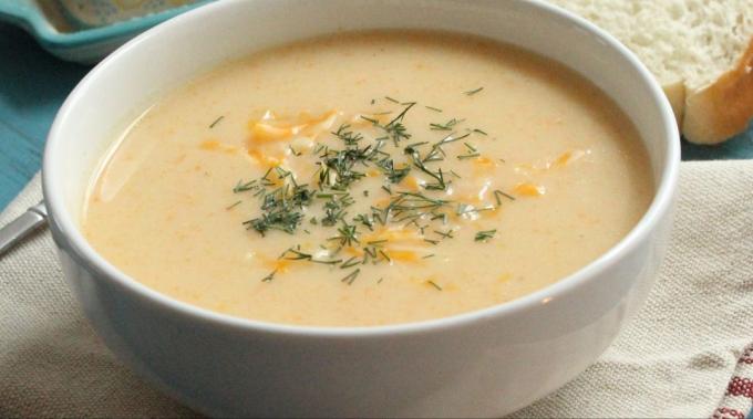 Τυρί και σούπα λαχανικών του Jamie Oliver