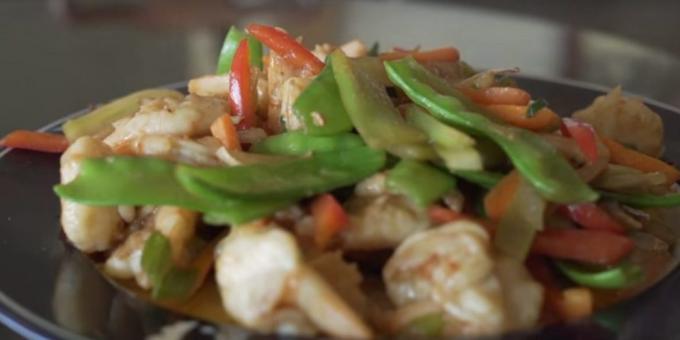 Πώς να μαγειρέψετε γαρίδες: Λαχανικά σε κινέζικα γαρίδες