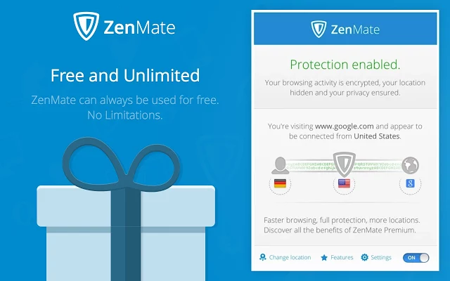 Δωρεάν VPN για το Chrome: ZenMate VPN